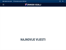 Tablet Screenshot of nk-zrinski-ozalj.hr